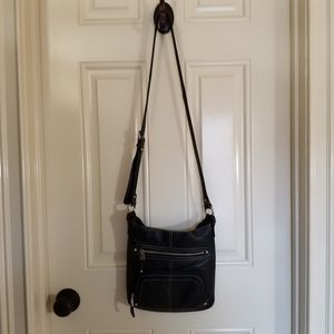 Tignanello black leather purse